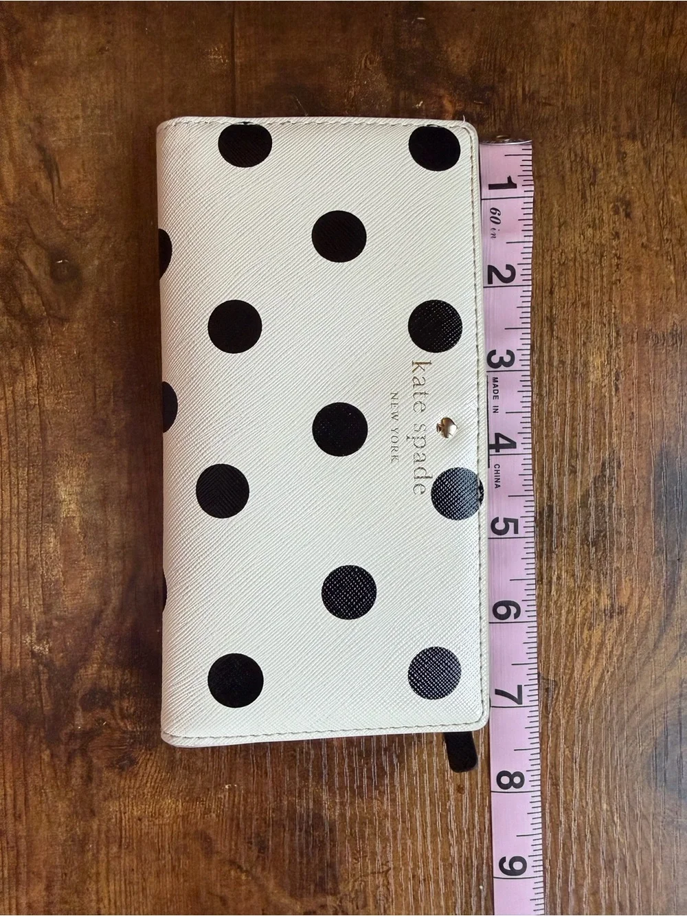 kate spade White & Black Polka Dot Wallet